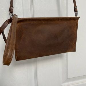 Rough & Tumble EDC small crossbody bag in “weathered cigar”